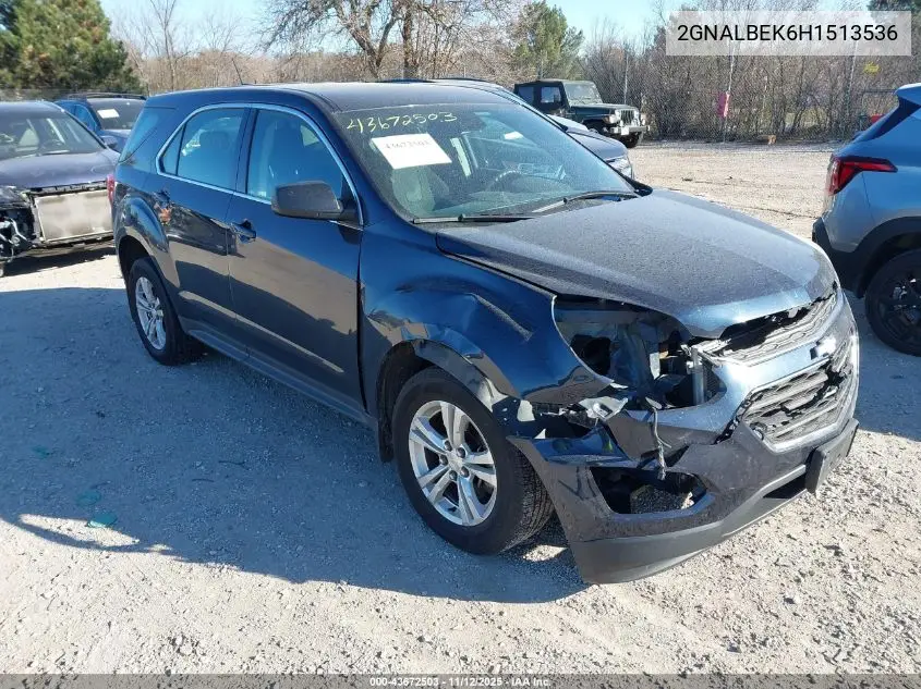 2GNALBEK6H1513536 2017 Chevrolet Equinox Ls
