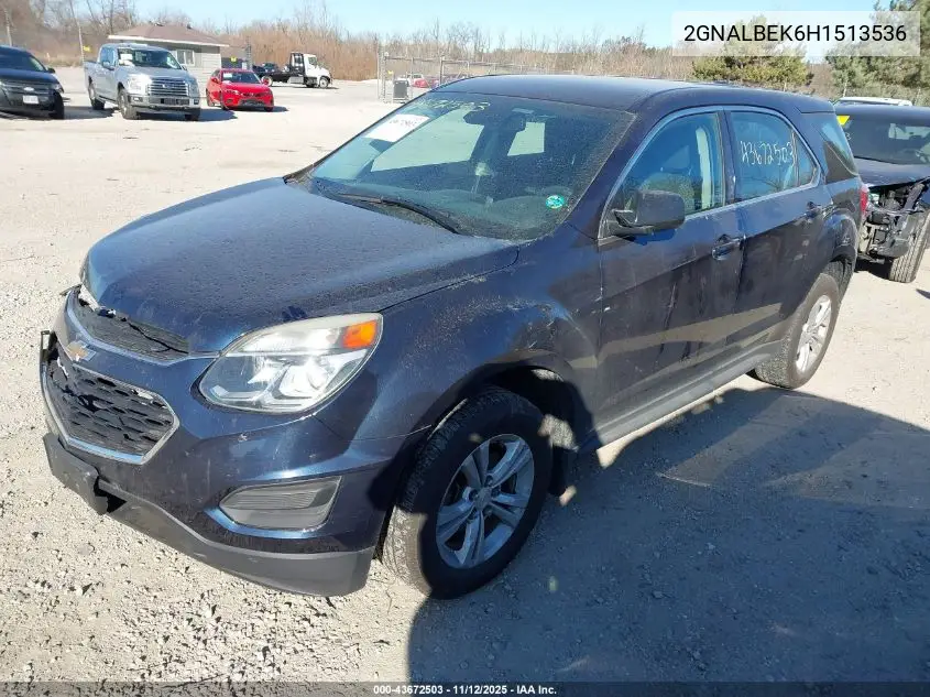 2GNALBEK6H1513536 2017 Chevrolet Equinox Ls