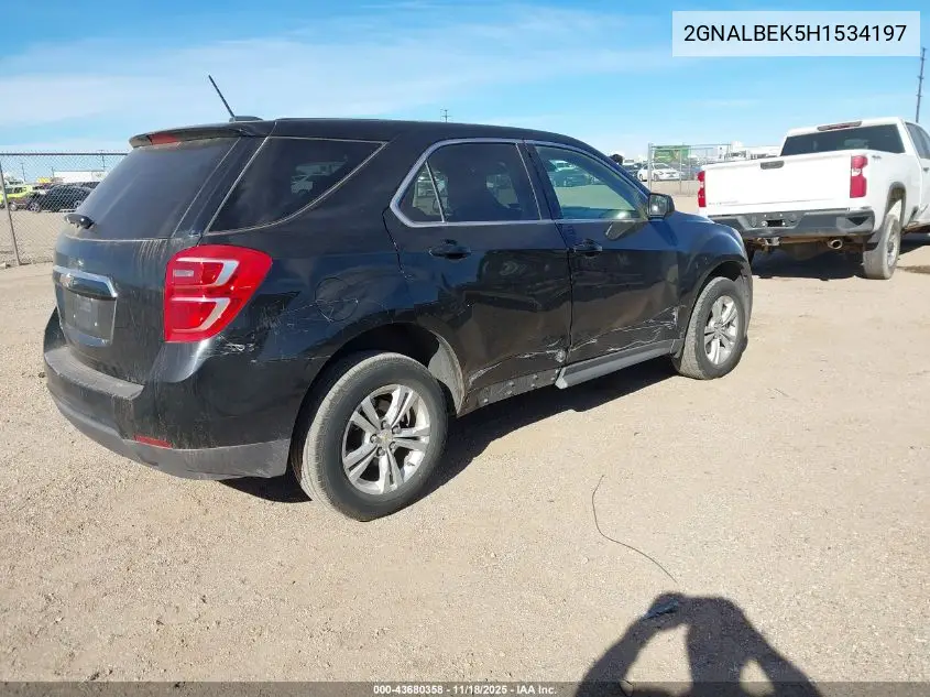 2GNALBEK5H1534197 2017 Chevrolet Equinox Ls