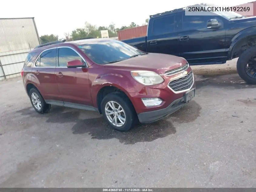 2GNALCEK1H6192269 2017 Chevrolet Equinox Lt
