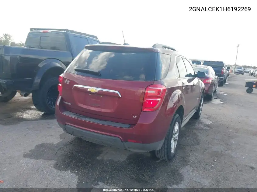 2GNALCEK1H6192269 2017 Chevrolet Equinox Lt