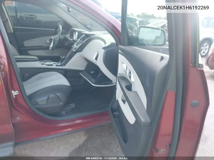 2GNALCEK1H6192269 2017 Chevrolet Equinox Lt