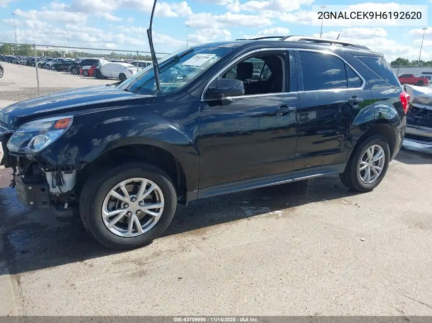 2GNALCEK9H6192620 2017 Chevrolet Equinox Lt