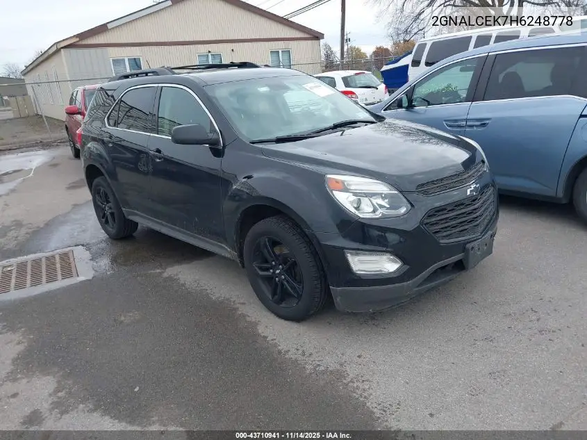 2GNALCEK7H6248778 2017 Chevrolet Equinox Lt