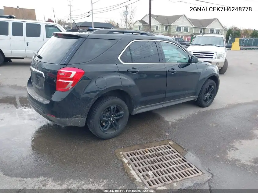 2GNALCEK7H6248778 2017 Chevrolet Equinox Lt