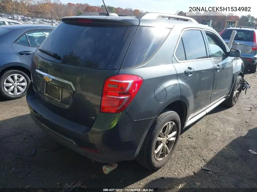 2GNALCEK5H1534982 2017 Chevrolet Equinox Lt