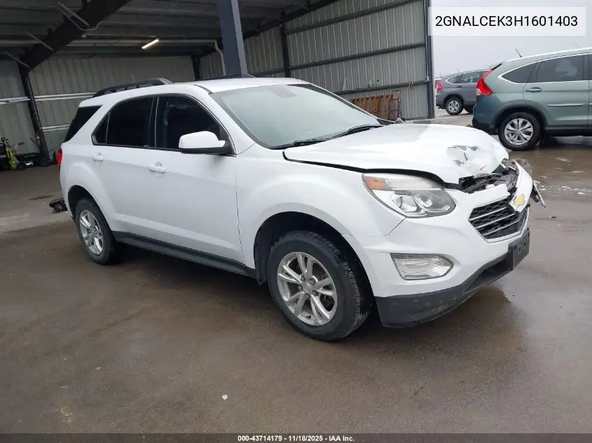 2GNALCEK3H1601403 2017 Chevrolet Equinox Lt