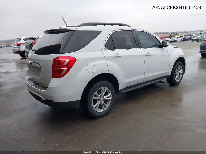 2GNALCEK3H1601403 2017 Chevrolet Equinox Lt