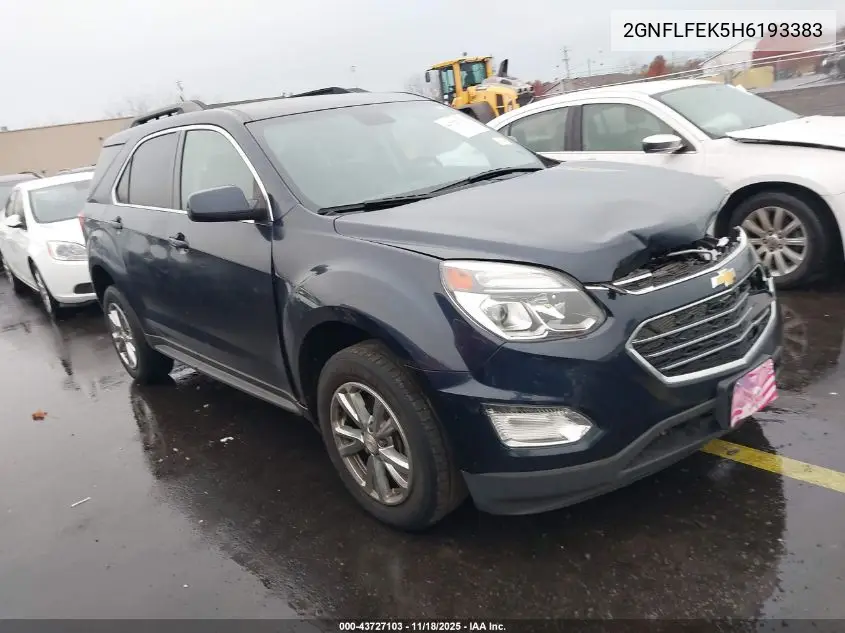 2GNFLFEK5H6193383 2017 Chevrolet Equinox Lt