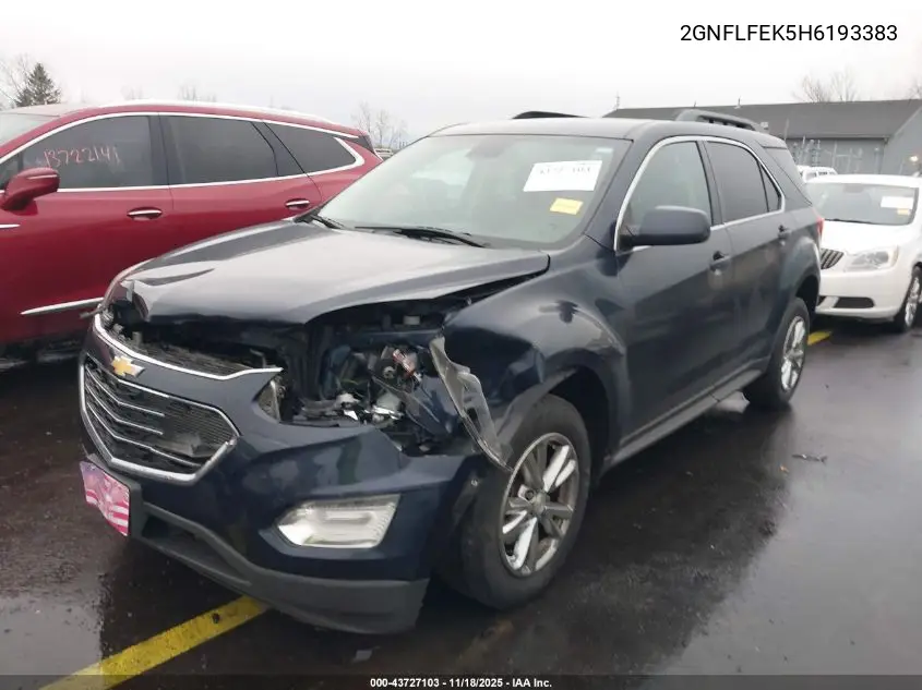 2GNFLFEK5H6193383 2017 Chevrolet Equinox Lt