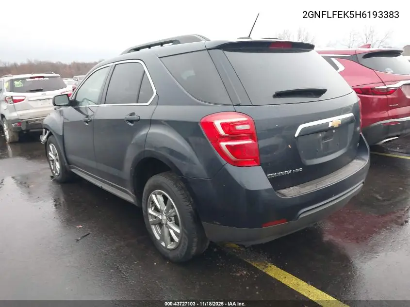 2GNFLFEK5H6193383 2017 Chevrolet Equinox Lt