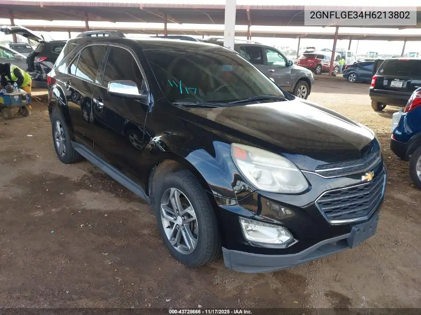 2GNFLGE34H6213802 2017 Chevrolet Equinox Premier