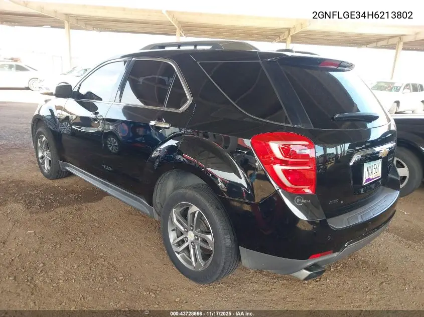 2GNFLGE34H6213802 2017 Chevrolet Equinox Premier