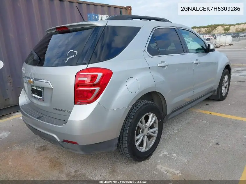 2GNALCEK7H6309286 2017 Chevrolet Equinox Lt
