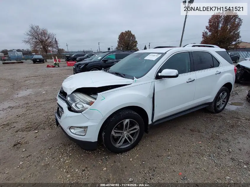 2GNALDEK7H1541521 2017 Chevrolet Equinox Premier