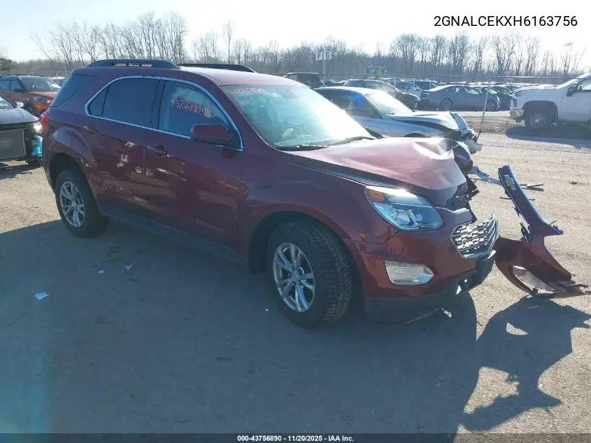 2GNALCEKXH6163756 2017 Chevrolet Equinox Lt