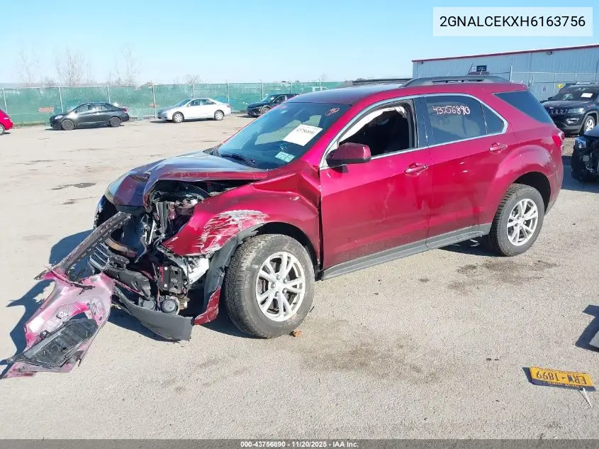 2GNALCEKXH6163756 2017 Chevrolet Equinox Lt