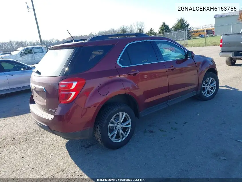 2GNALCEKXH6163756 2017 Chevrolet Equinox Lt