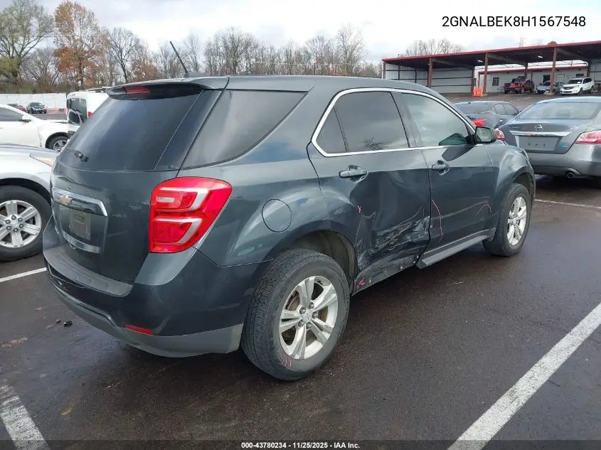 2GNALBEK8H1567548 2017 Chevrolet Equinox Ls