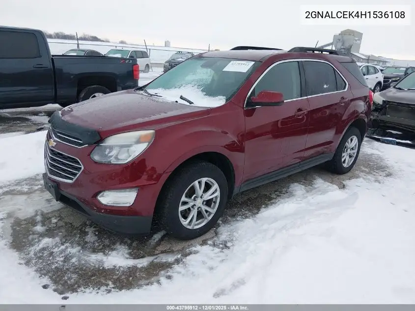 2GNALCEK4H1536108 2017 Chevrolet Equinox Lt
