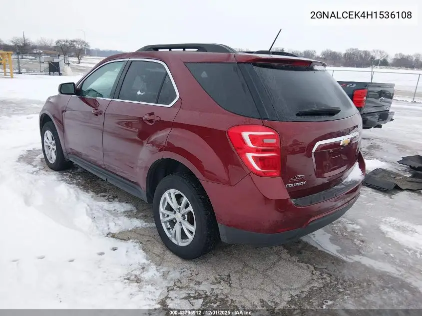 2GNALCEK4H1536108 2017 Chevrolet Equinox Lt