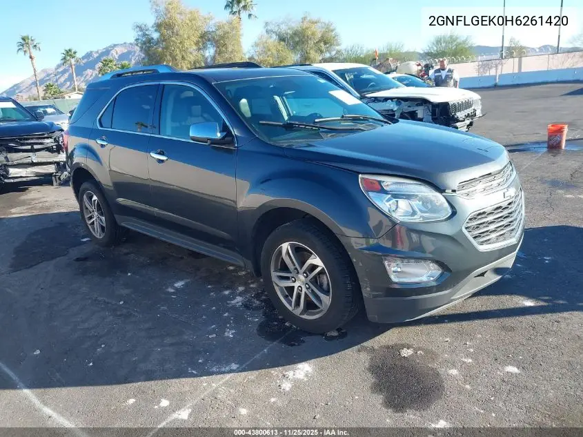 2GNFLGEK0H6261420 2017 Chevrolet Equinox Premier