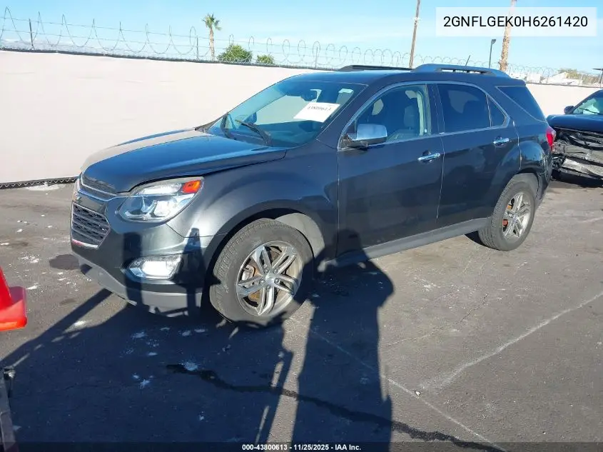 2GNFLGEK0H6261420 2017 Chevrolet Equinox Premier