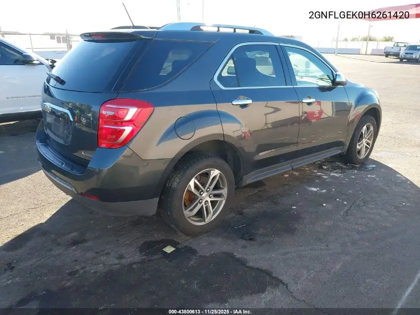 2GNFLGEK0H6261420 2017 Chevrolet Equinox Premier