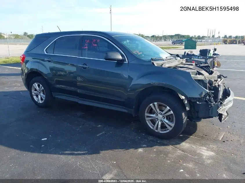 2GNALBEK5H1595498 2017 Chevrolet Equinox Ls
