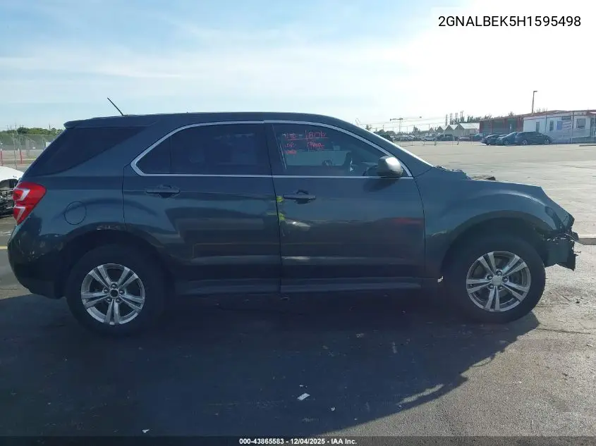 2GNALBEK5H1595498 2017 Chevrolet Equinox Ls