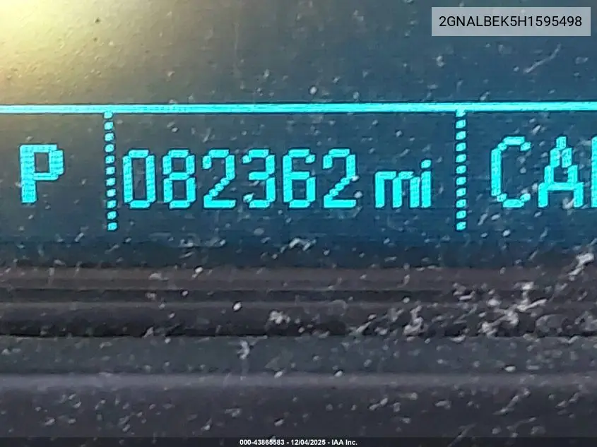 2GNALBEK5H1595498 2017 Chevrolet Equinox Ls
