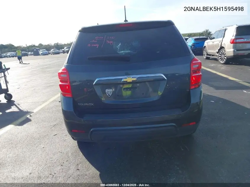 2GNALBEK5H1595498 2017 Chevrolet Equinox Ls