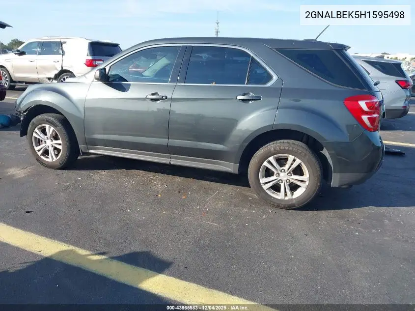 2GNALBEK5H1595498 2017 Chevrolet Equinox Ls