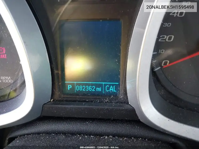 2GNALBEK5H1595498 2017 Chevrolet Equinox Ls
