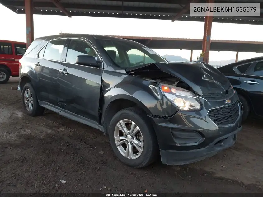 2GNALBEK6H1535679 2017 Chevrolet Equinox Ls