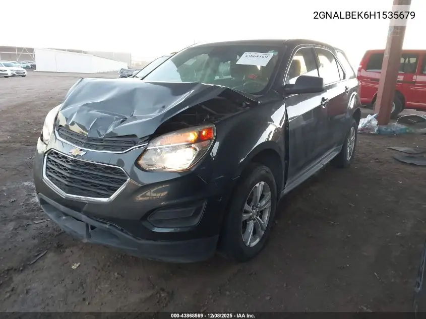 2GNALBEK6H1535679 2017 Chevrolet Equinox Ls