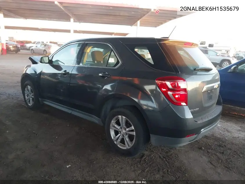 2GNALBEK6H1535679 2017 Chevrolet Equinox Ls