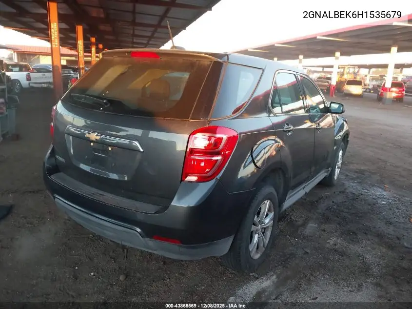 2GNALBEK6H1535679 2017 Chevrolet Equinox Ls
