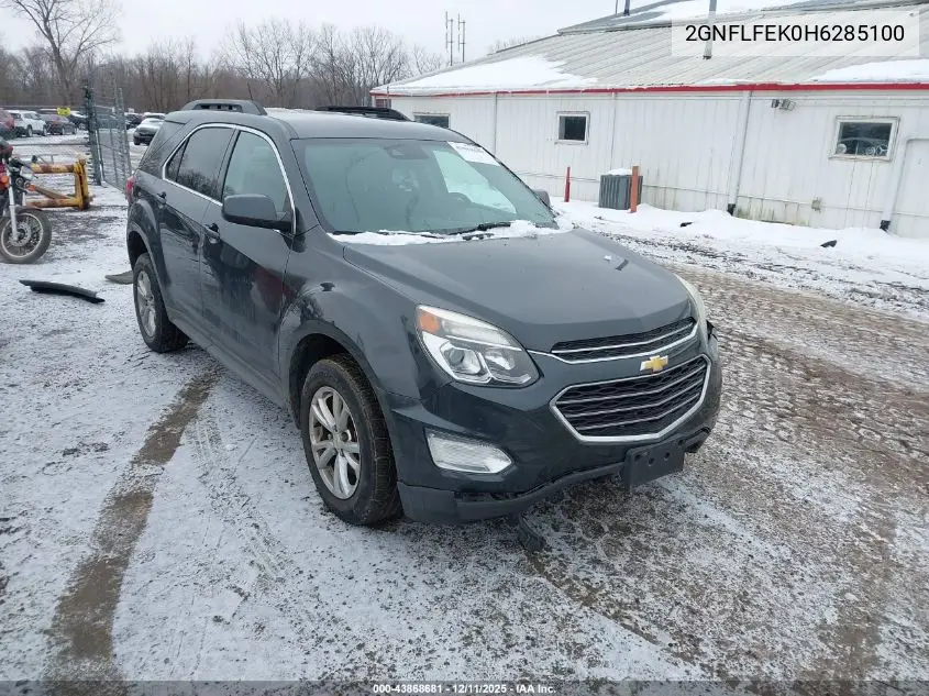2GNFLFEK0H6285100 2017 Chevrolet Equinox Lt