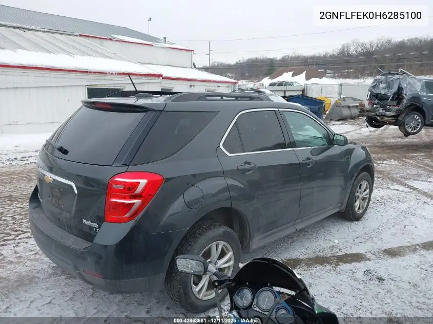 2GNFLFEK0H6285100 2017 Chevrolet Equinox Lt