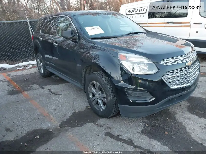 2GNALBEK7H1523332 2017 Chevrolet Equinox Ls