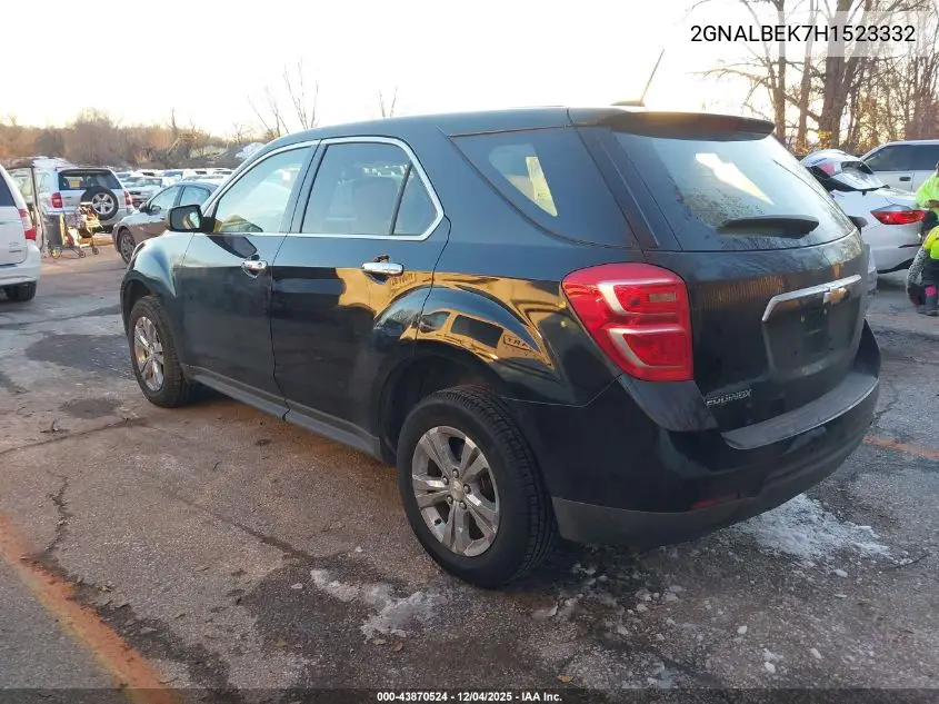 2GNALBEK7H1523332 2017 Chevrolet Equinox Ls