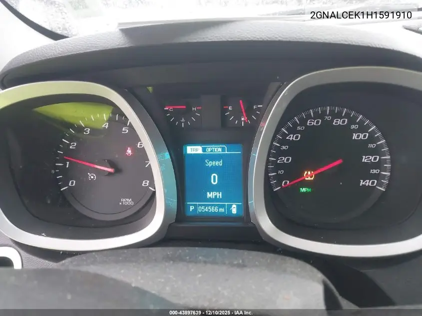 2GNALCEK1H1591910 2017 Chevrolet Equinox Lt