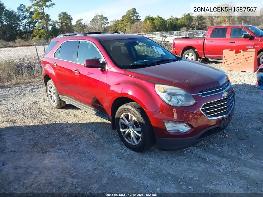2GNALCEK5H1587567 2017 Chevrolet Equinox Lt