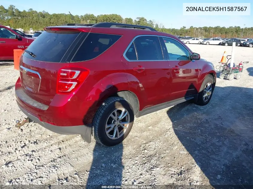 2GNALCEK5H1587567 2017 Chevrolet Equinox Lt