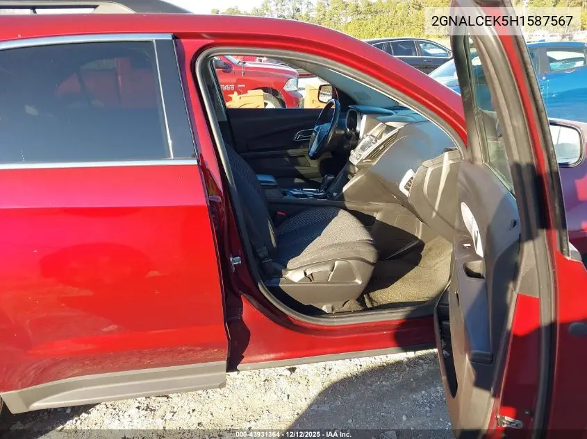 2GNALCEK5H1587567 2017 Chevrolet Equinox Lt