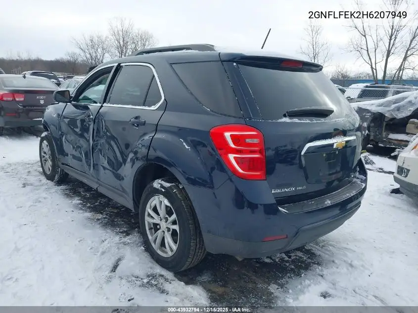 2GNFLFEK2H6207949 2017 Chevrolet Equinox Lt
