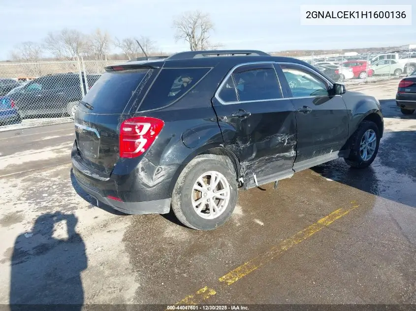 2GNALCEK1H1600136 2017 Chevrolet Equinox Lt