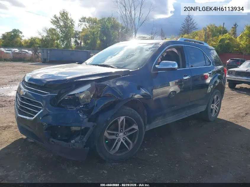 2GNFLGEK4H6113934 2017 Chevrolet Equinox Premier