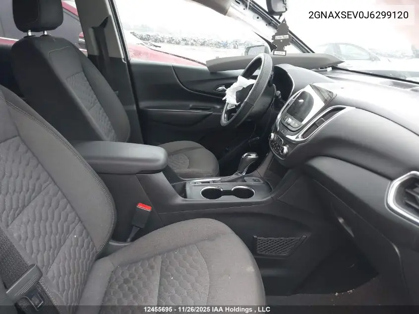 2GNAXSEV0J6299120 2018 Chevrolet Equinox 1Lt